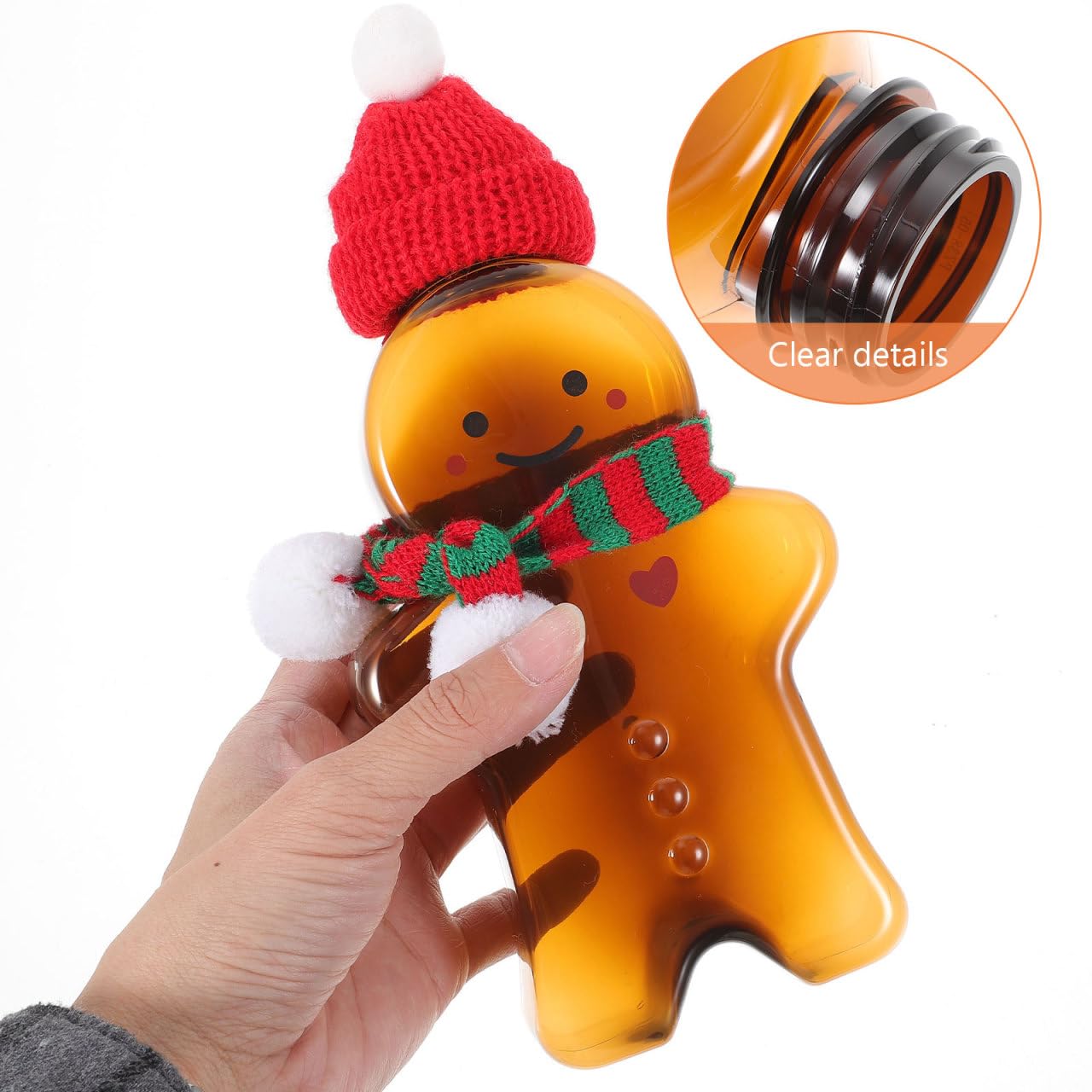 3 Set di Bottiglie di Pan di Bottiglie di Succo di Plastica Vuote Contenitori per Bevande per Feste di Natale da 500 Ml Bottiglie Vuote di Natale per Limbottigliamento di
