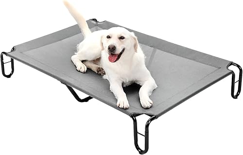 pettycare Cama elevada para perros para exteriores, camas para perros grandes XL, cama elevada impermeable para perros, fácil de montar, cama