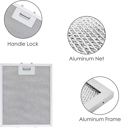 Miniatura 6 de ANBOO 2 filtros de grasa W10169961A – Malla de aluminio de 5 capas – 10.5 x 12 pulgadas – Compatible con Whirlpool, Ikea, Kitchen Aid, Jenn Air