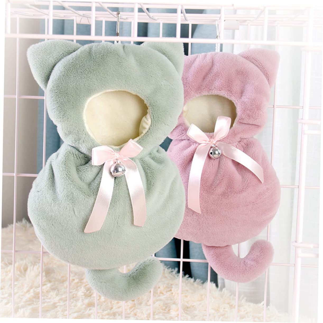 BESPORTBLE 3piezas Hammock Colgante para Hamsters Nido Aislante para Mascotas Cama Suspendida Cálida y para Jaulas y Espacios Reducidos Accesorio De Invierno para Roedores