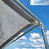 Patio 8' x 16' Sun Shade Cloth with Grommets, Outdoor Shade Sail Pergola Shade Cover Canopy, UV Block Privacy Screen Fabric with Straight Edge for Garden Deck Backyard Porch, Grey #5