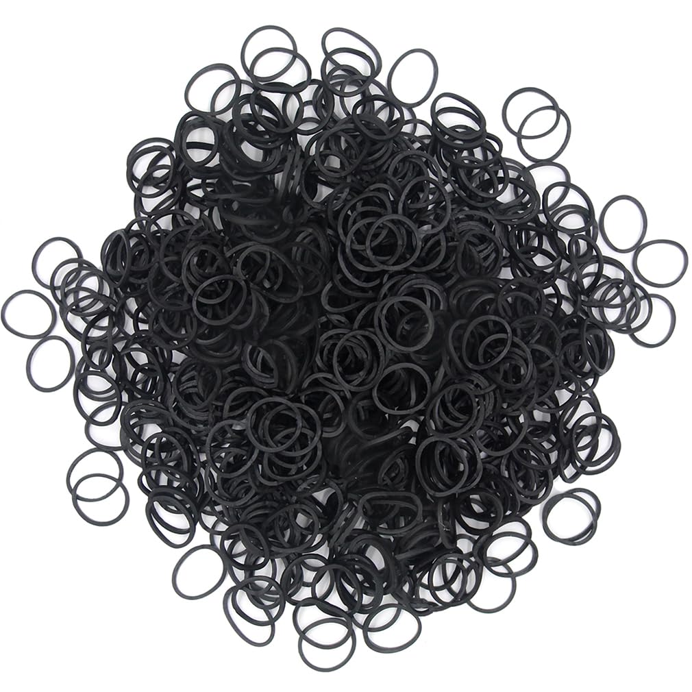 8000+ Loom Rubber Bands Unique Bright Colors DIY Craft Gift Loom Bracelet Refills Kit for Boy and Girl/Black