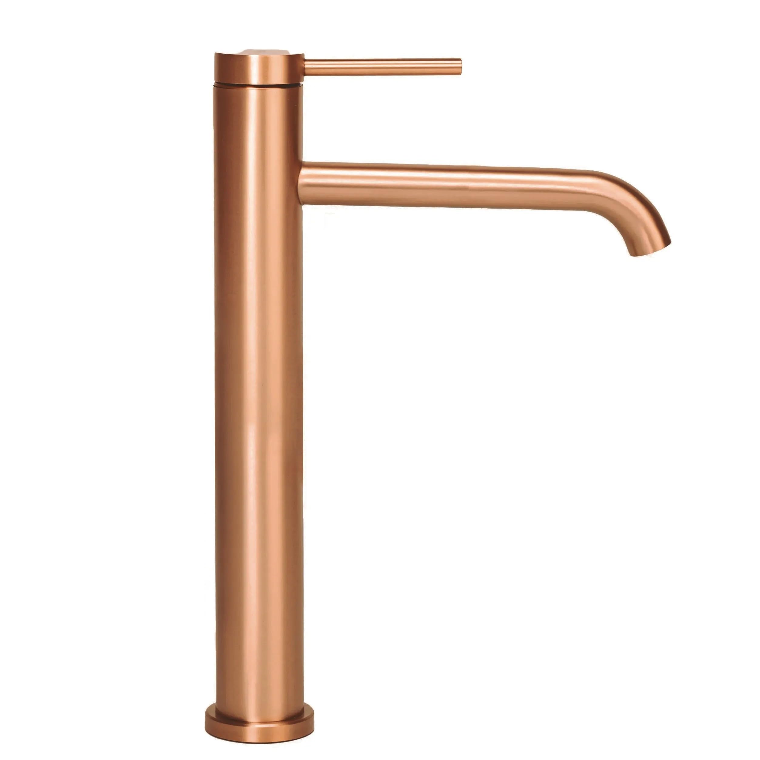 Grifo De Lavabo Rea Clif High Brush Copper