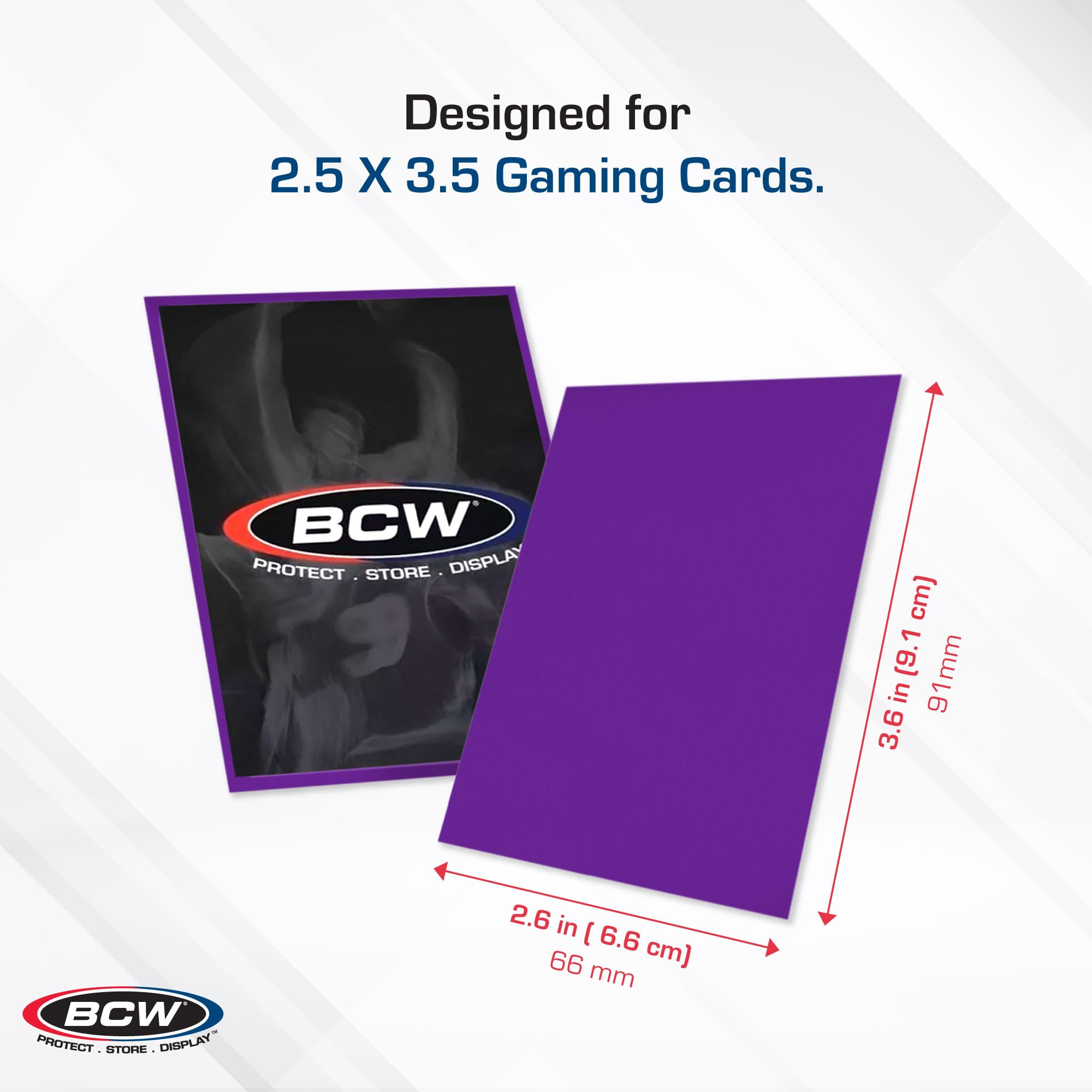 Amazon.com: BCW Deck Guard - Double Matte Purple Card Sleeves | Acid-Free,  Archival-Safe, No PVC | Anti-Glare Matte Finish | Fits Standard 2½