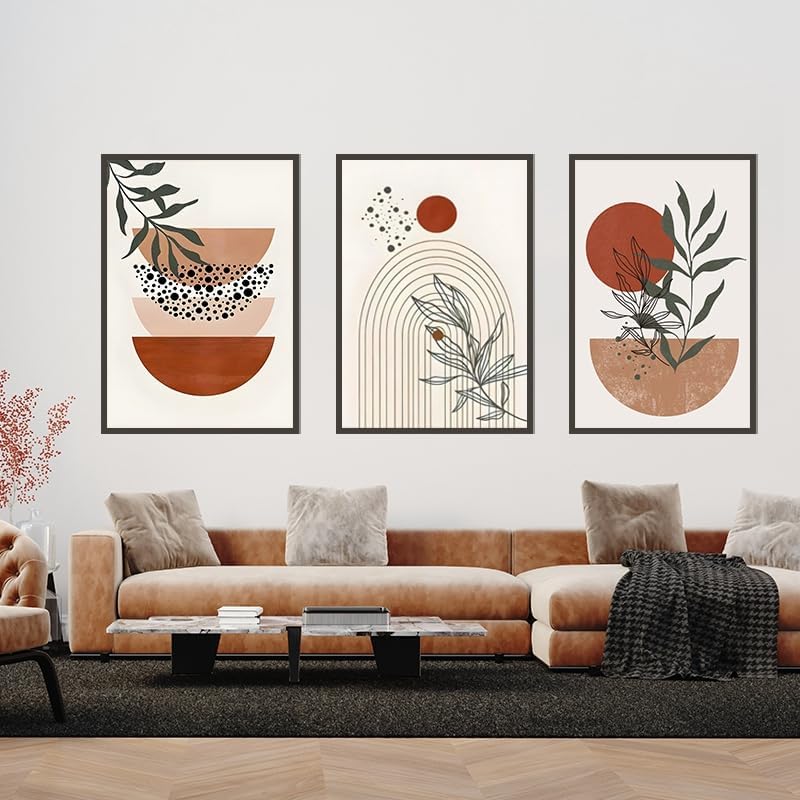 QPLGTU Geometric Abstract Poster Set, Plant Art Decoration Pictures - Image 2