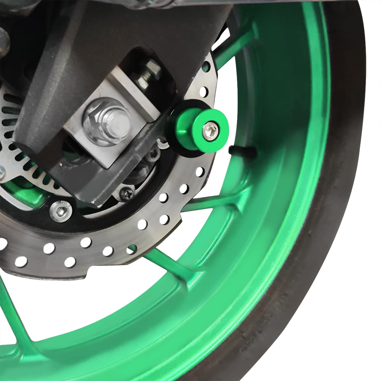 Worldmotop 2PCS 6MM M6 X1.25 Motorcycle Swing arm Spools Swingarm