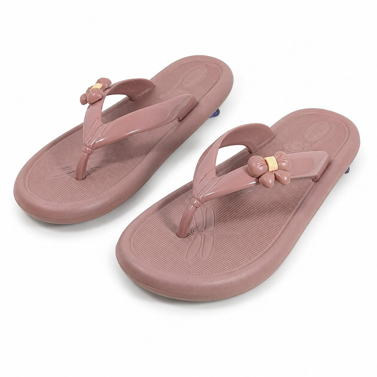 Women's Floral Flip Flops | Lightweight Soft EVA Slippers for Women | Anti-Skid Bathroom & Daily Wear Thong Sandals | Comfortable Casual Beach Slippers for Girls-image-0