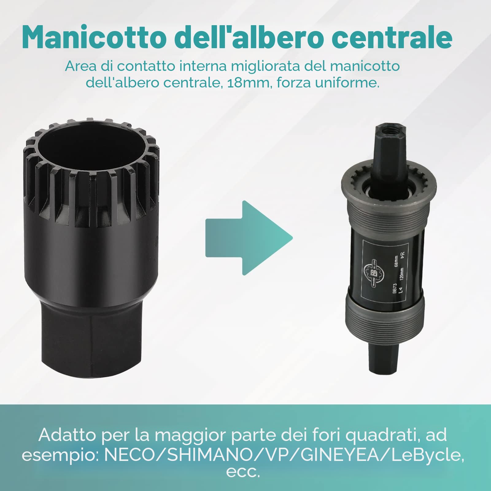 Homord Kit Attrezzi Bici, Chiave a Frusta e Pacco Pignoni, Rimozione Catena Freewheel