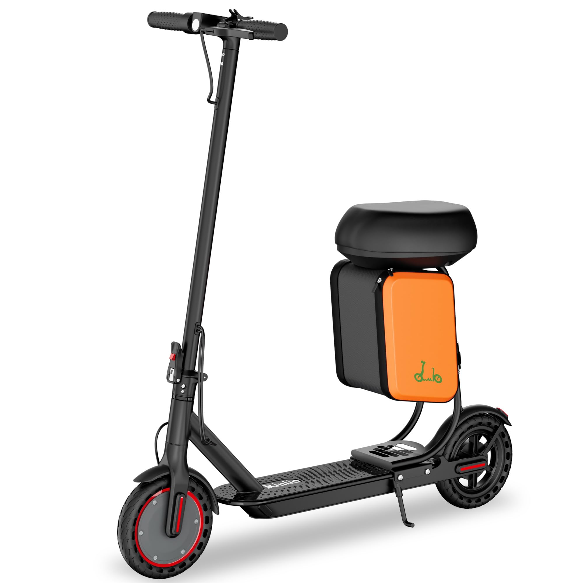 Electric Scooter for Adults with Seat, 350W Motor, 34 KM/H Max Range, 19Mph Top Speed, Foldable Commuter E Scooter for Adults and Teens