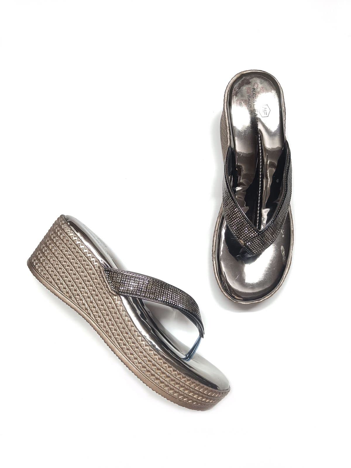 Angel Sales Women & Girls Retro Style Platform Heels Sandals (Grey, numeric_5) (B0C5JLZ483) Amazon Price History, Amazon Price Tracker