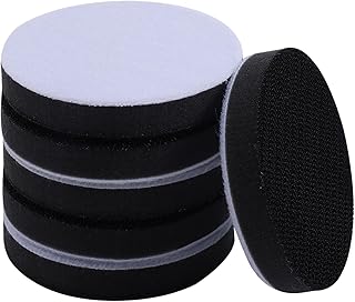 5 Inch Hook and Loop Soft Sponge Cushion Interface Buffer Pad, Soft Density Sanding Pads Sander Cushion Buffer Backing Pad for Automotive Woodworking Polishing, 6 Pack