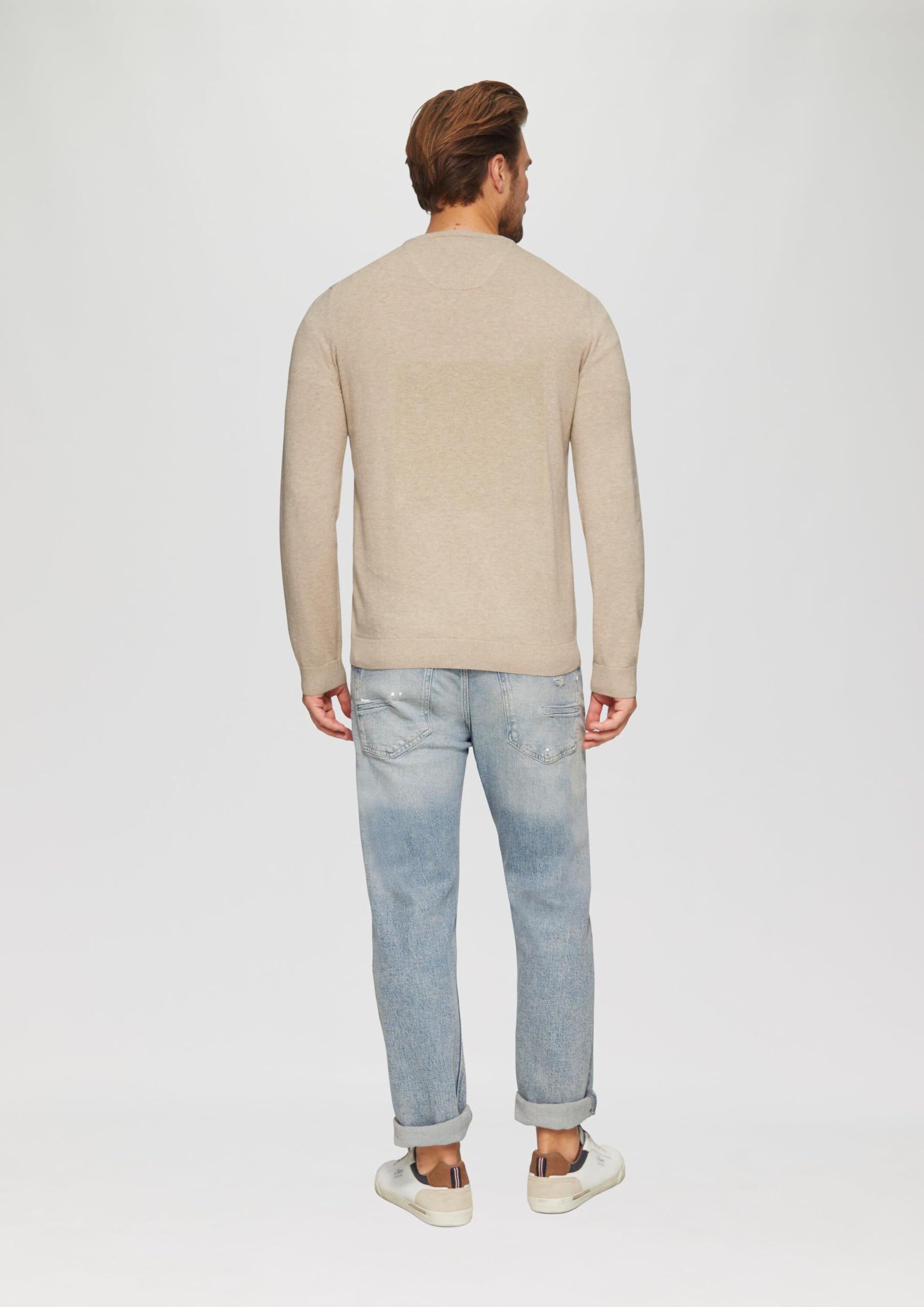 s.Oliver Sweter z dzianiny z wyszywanym logo, 82 W 0, 3XL