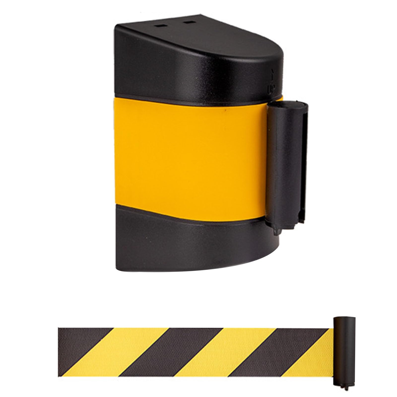 CAIFEXUE 2/3/5/10M Retractable Belt Barrier, with Mounting Accessories, Wall Mount Safety Cordon Barrier,Queuing Safety Tape Cordon/a/5M/16.4Ft