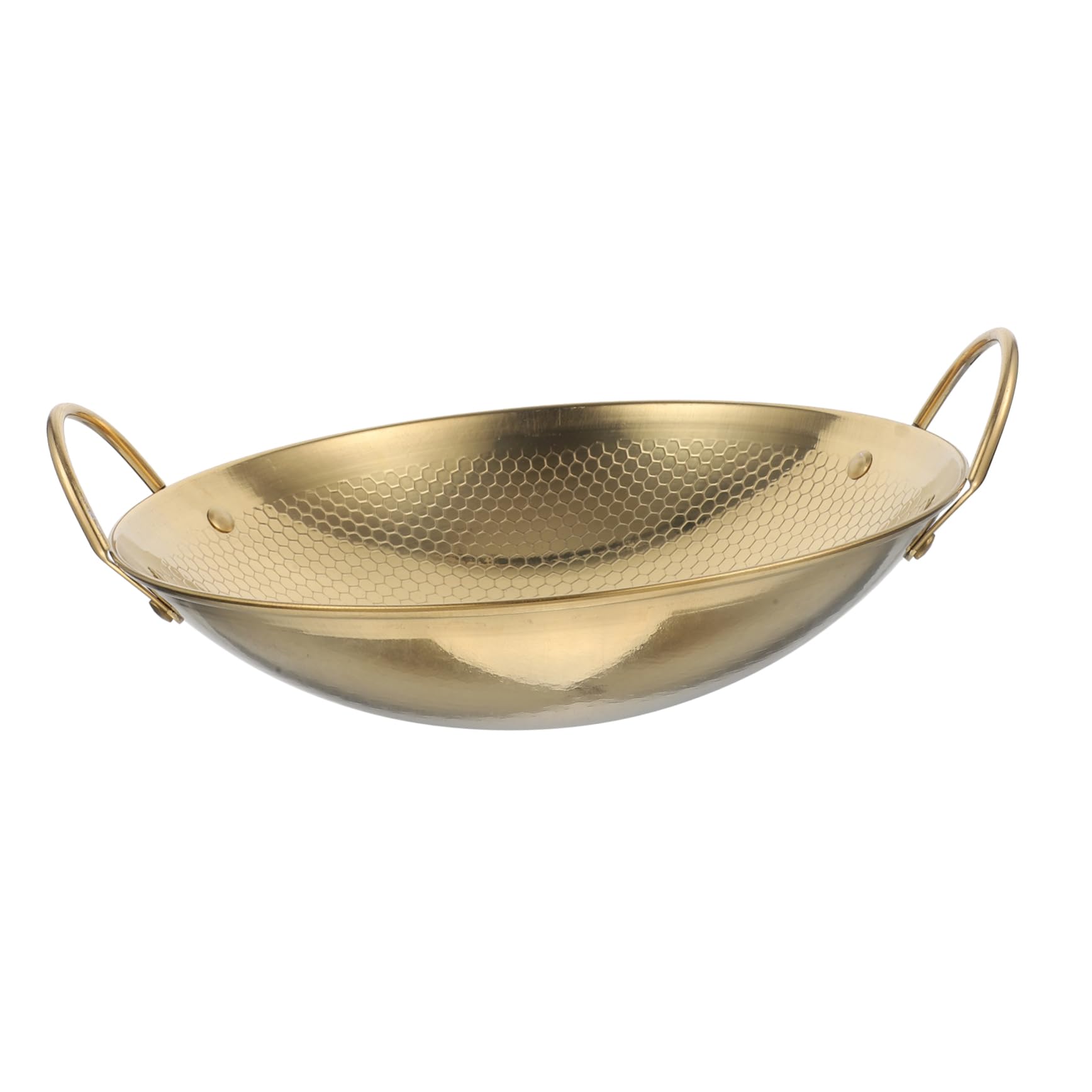 WBDWWTD Sartén Wok asiática Olla Caliente China Suministro de Cocina Sartén para cocinar Utensilios de Cocina Ollas pequeñas para cocinar Olla de Caldo Olla de Cocina Redonda de Metal Olla arrocera