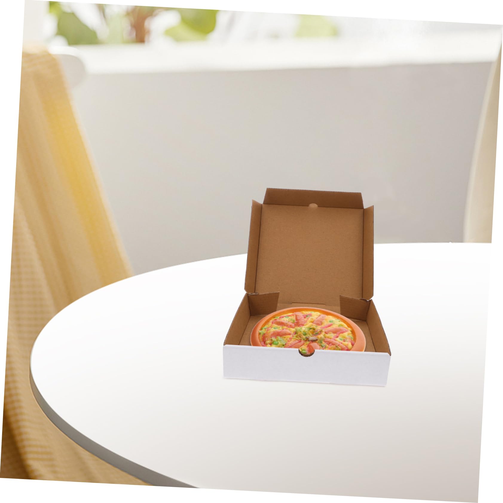SOLUSTRE 30kawałki Sztuk Białych Kartonowych Pudełek Pizzę Wodoodporne Złożone Opakowania Pizzę Ciasteczka i Wypieki Cali Ekologiczne i Wielokrotnego Użytku