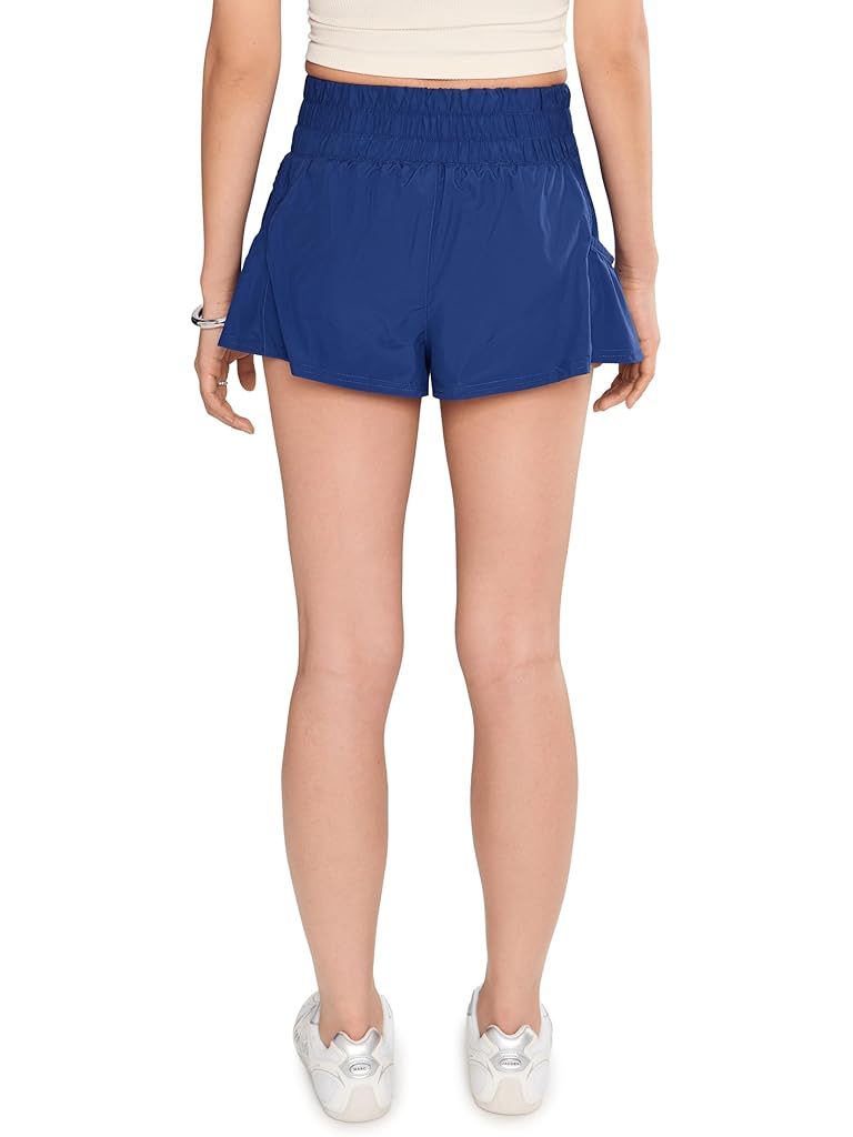 Blue Free People Get Your Flirt On Shorts