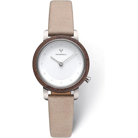 Amazon カーブホルツ 腕時計 Amelie 木製 ドイツデザイン 生活防水 正規輸入品 Wame9221 レディース グレー 腕時計 ファッション 通販