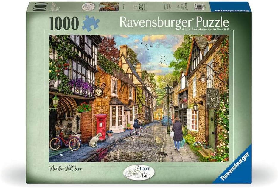Ravensburger - Puzzle: Meadow Hill Lane, 1000 Pieces, Adults, Glue to Frame, 70x50cm