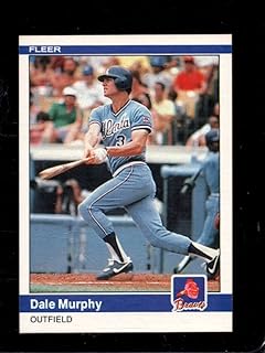 1984 FLEER #186 DALE MURPHY NMMT BRAVES