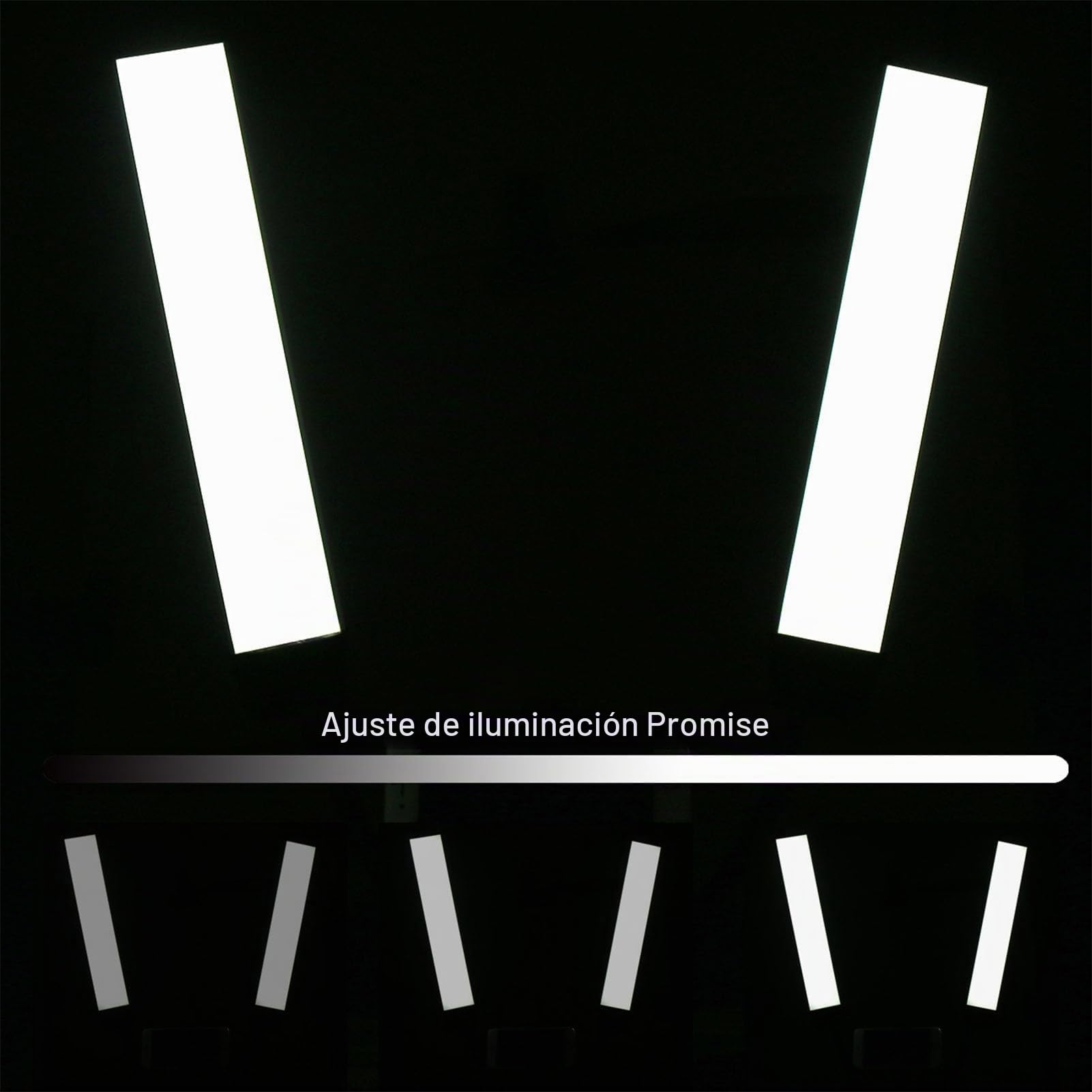 POENVFPO Luz de Vídeo LED de Brazos Dobles, Temperatura de Color Ajustable 45W 3000K a 6500K Luz de Relleno LED de Brazos Dobles Flexible USB con Soporte para Teléfono