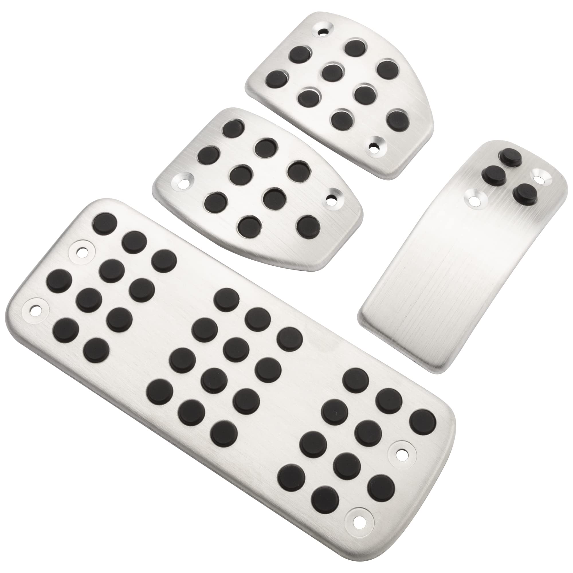 Kit de pédales pour Peugeot Frein Gaz Embrayage Foot Pad Ensemble de quatre pédales avec vis de montage pour 207 301 307 208 2008 308 408 CC/ C3 C4/ DS3 DS4 DS6