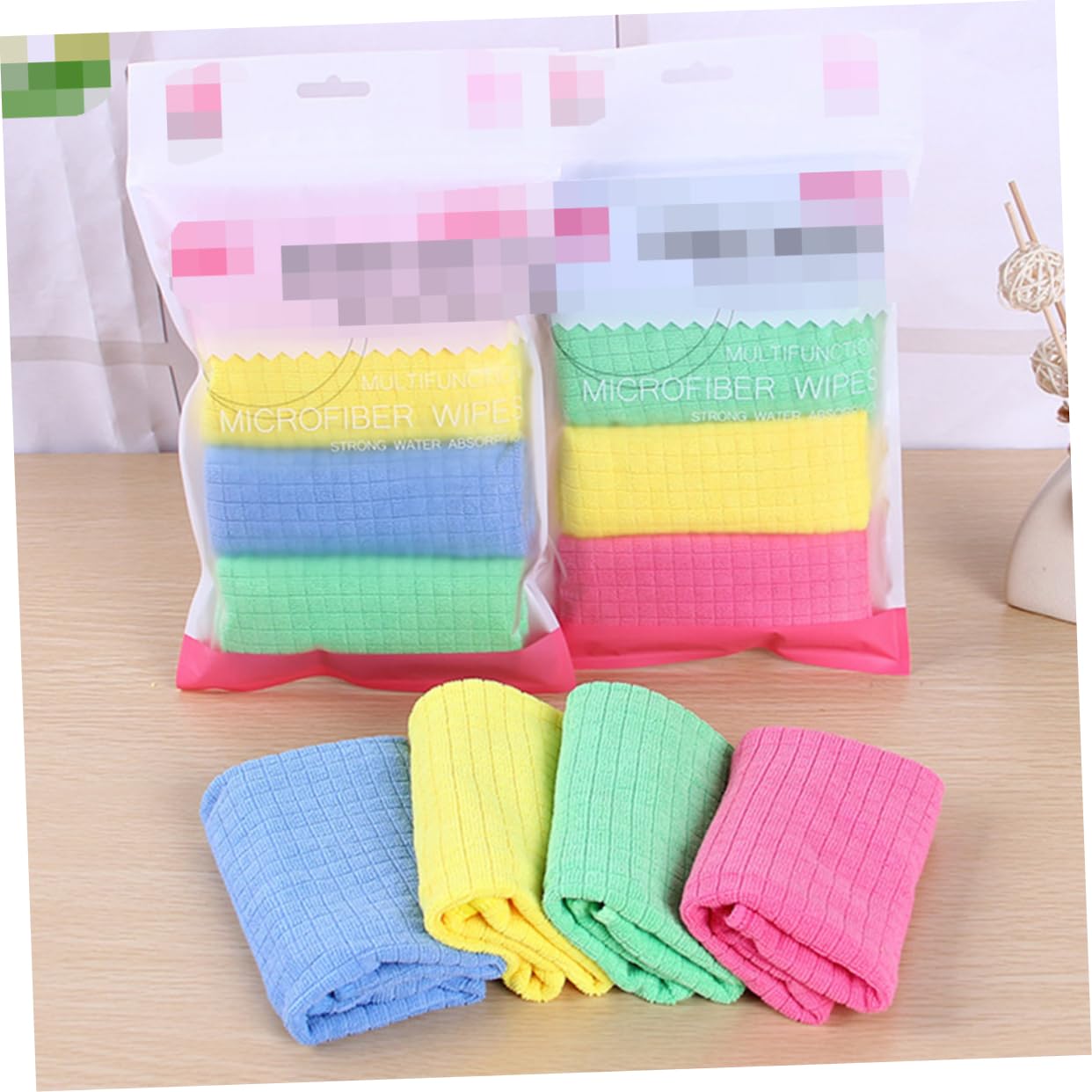 Gatuida 12piezas Paquete De Paños De Microfibra Diseño para Limpieza De Cocina Absorbente y Rápido Secado para Lavado De Utensilios y Frutas