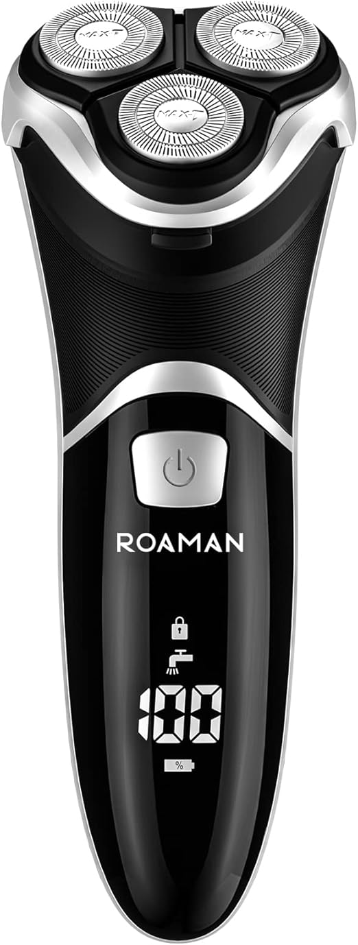 Men Electric Razor, ROAMAN Rechargeable Corded and Cordless