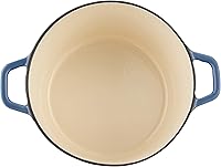 Vista 3 de Cuisinart Cazuela de 3 cuartos de galón, cubierta, esmaltada azul provencial