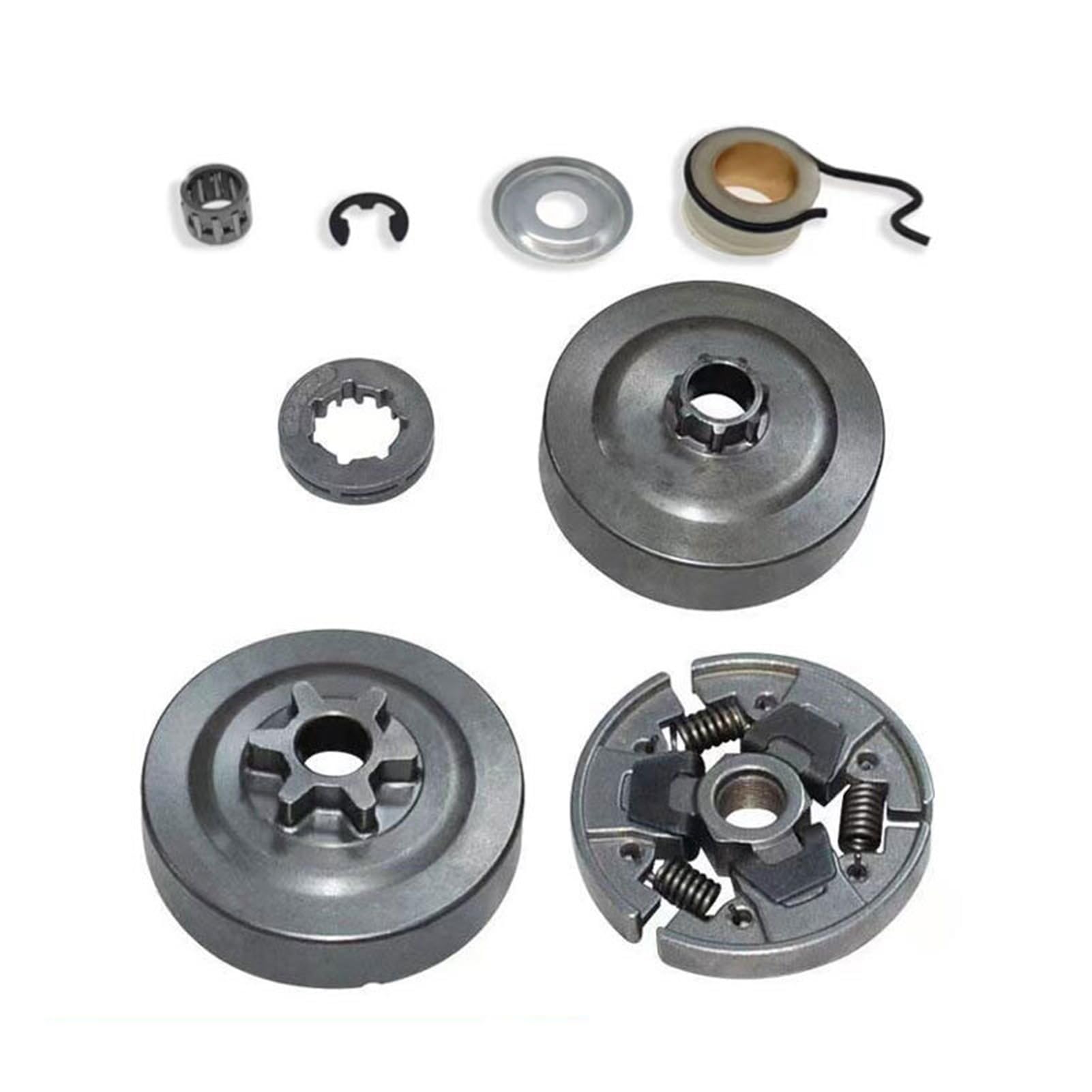 For S-T-I-H-L MS180 MS170 MS 017 018 019 021 023 025 MS250 MS251 Gas Chainsaw Spare Parts MS180 MS170 Clutch Drum Sprocket Rim Kit(Type 7)