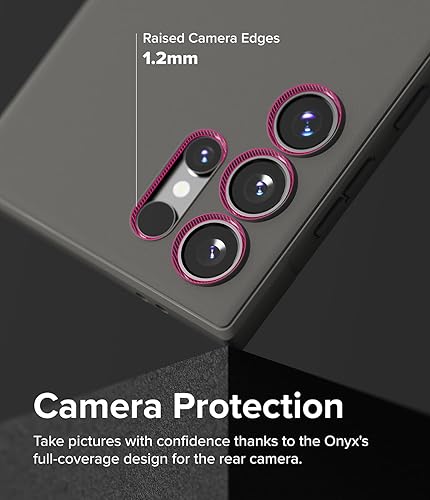 Miniatura 4 de Ringke Onyx Se siente bien en la mano Compatible con Samsung Galaxy S24 Ultra Case 5G, tecnología antihuellas dactilares que evita manchas grasas,