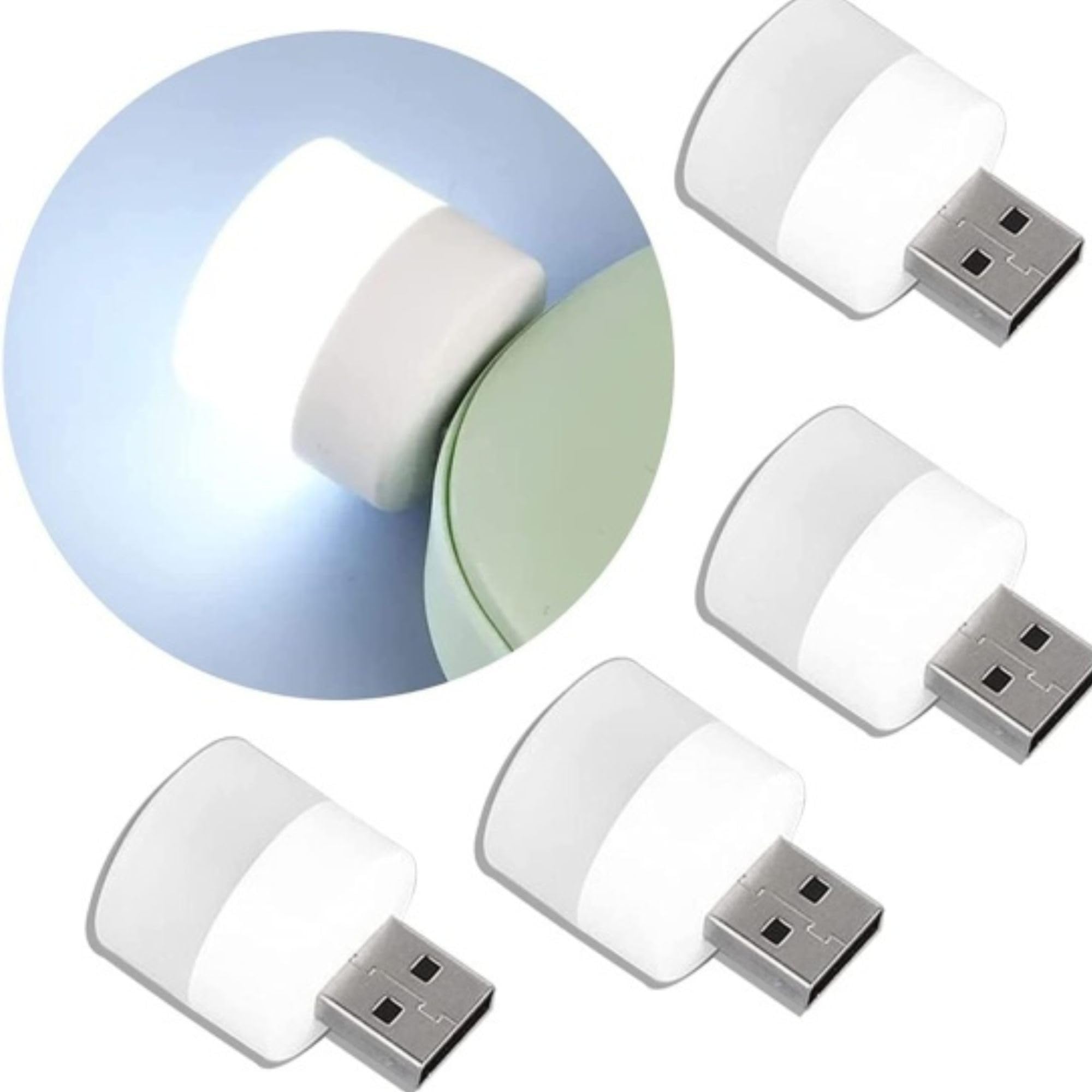 USB LED Night Light - Flexible Portable Plug-in Bulb, Rechargeable Mini Lamp for Car, Bedroom, Camping, Emergency (8 PCS)-image-12