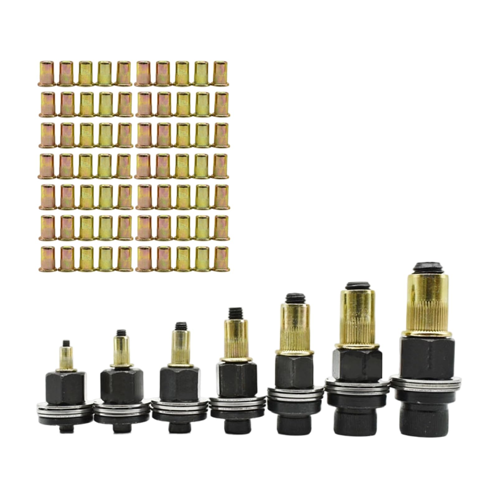 Comprehensive Rivet Nut Set 77 Pcs with Multiple Size 3mm to 12MM Versatile Fastener for & Professional Applications Erosion Resistant Nut