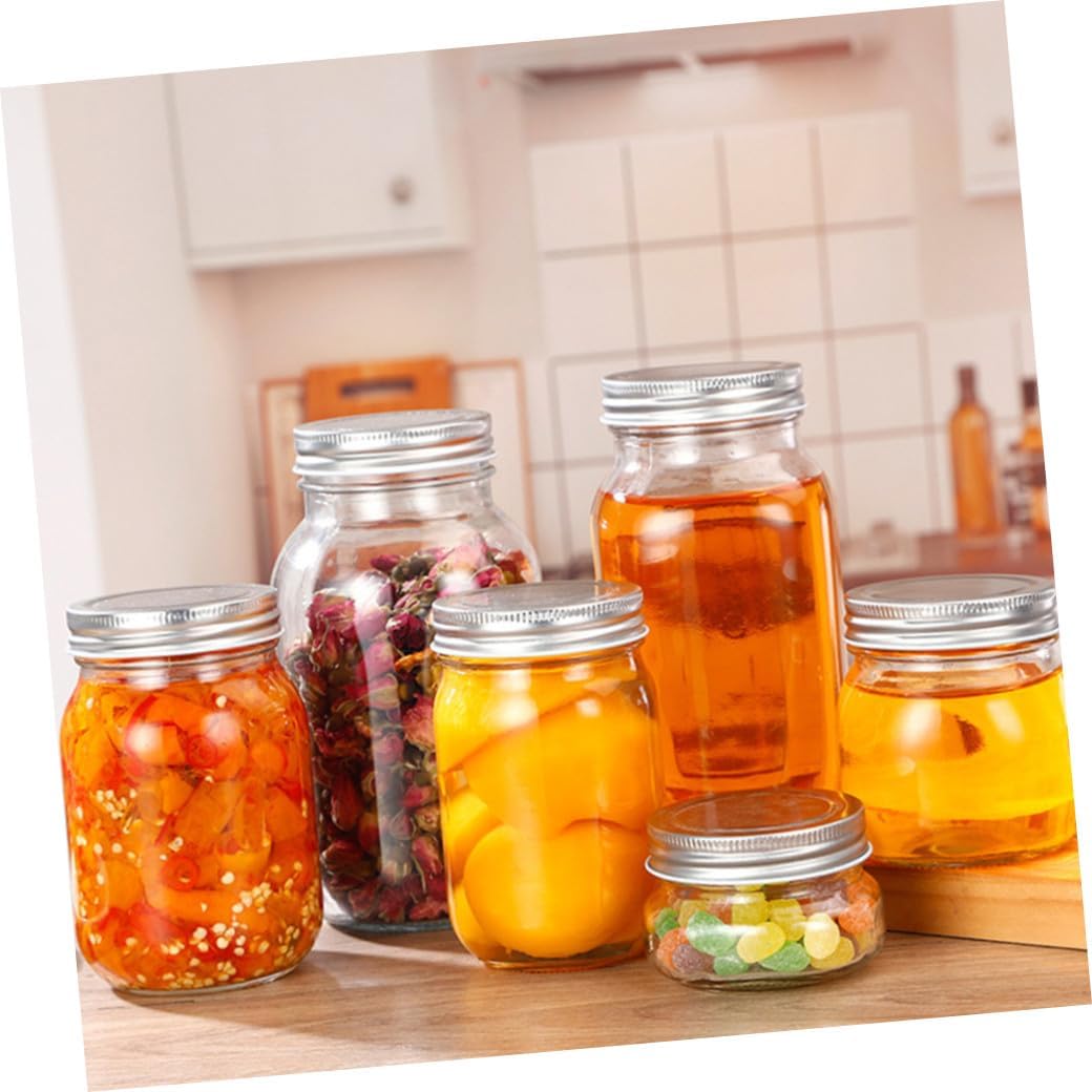 Mikinona 20pcs Wide Mouth Mason Jar Tinplate Lids Airtight Sealing Canning Lids for Reusable Jars