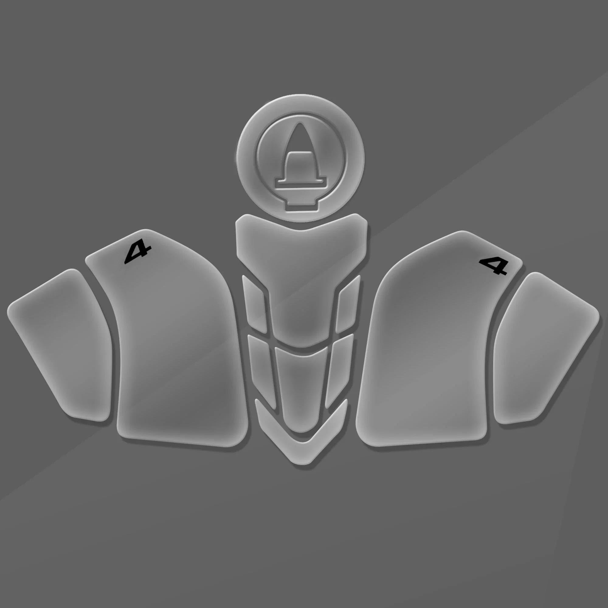Motorcycle Tank Pad Protector Transparent Decal for Ducati for Panigale V4 S R for Streetfighter V4S 2018-2021