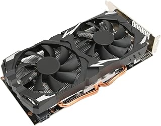 Placa gráfica RX 580 para PC de jogos, 8 GB de memória GDDR5, placas gráficas de computador, suporte 8K 16 PCI Express 3.0 2 ventiladores de refrigeração Computador PC Placa gráfica de vídeo para jogo