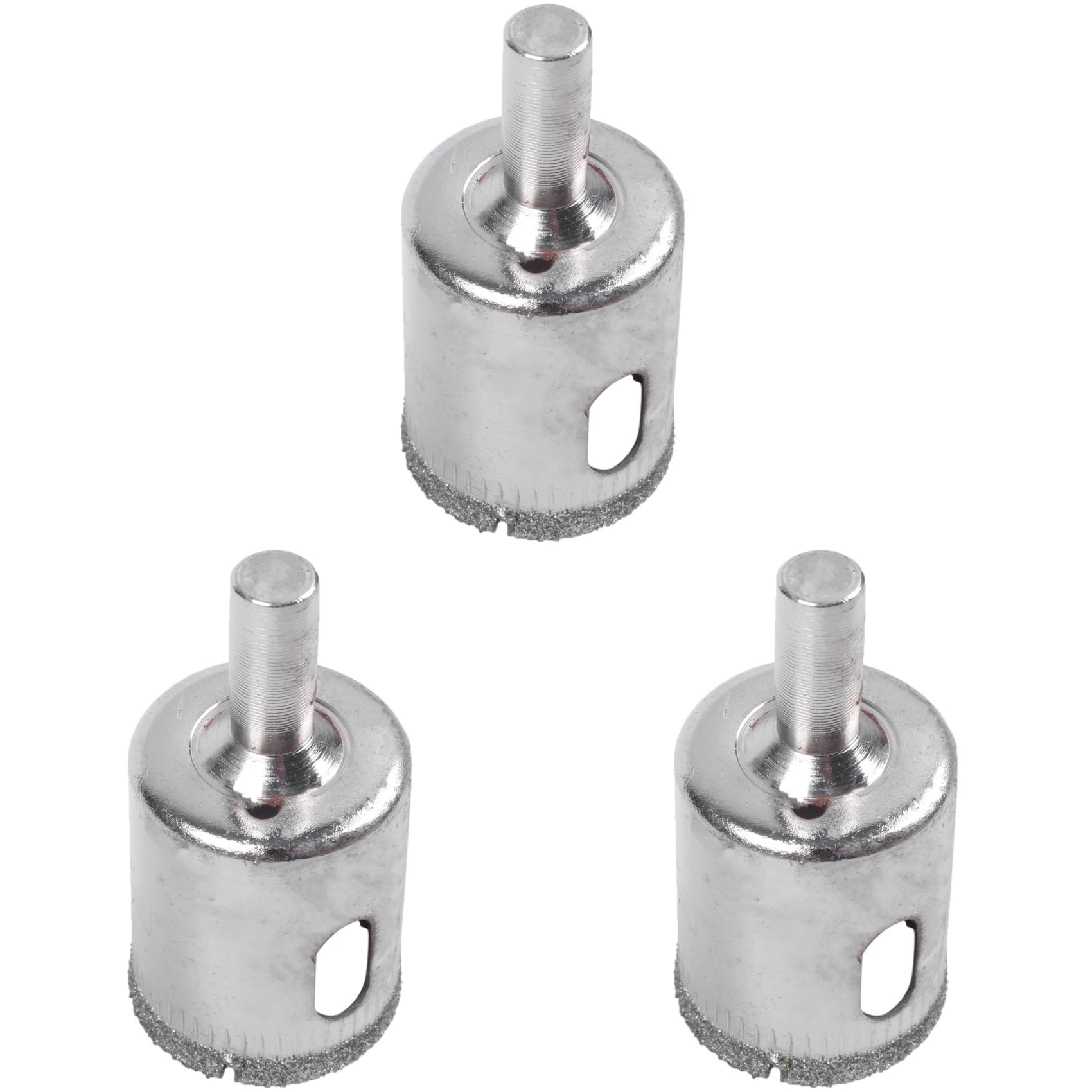 Jnchdghwa Silver Tone 3Pcs 25Mm Glass Ceramic Tile Hole Saw Drill Bit Cutter