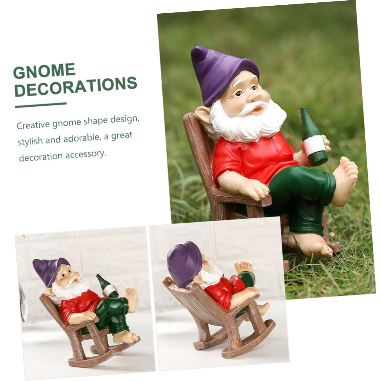 2 Stück Lustiger Harz Witzige Dekofigur für Garten und Terrasse Handgefertigt für Outdoor Dekoration für Gartenliebhaber