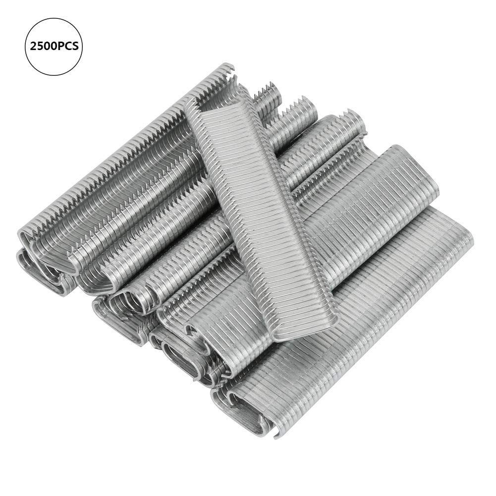 KIT DI 600 GRAFFETTE PUNTE A M - ANELLO DI MAIALE X PINZA PER RECINZIONI - Foto 3