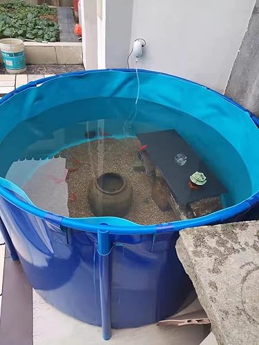 Miniatura 4 de Piscina sobre el suelo, estanque de peces circular engrosamiento, piscina grande, plegable, al aire libre, para cultivo Koi, riego agrícola, tanque