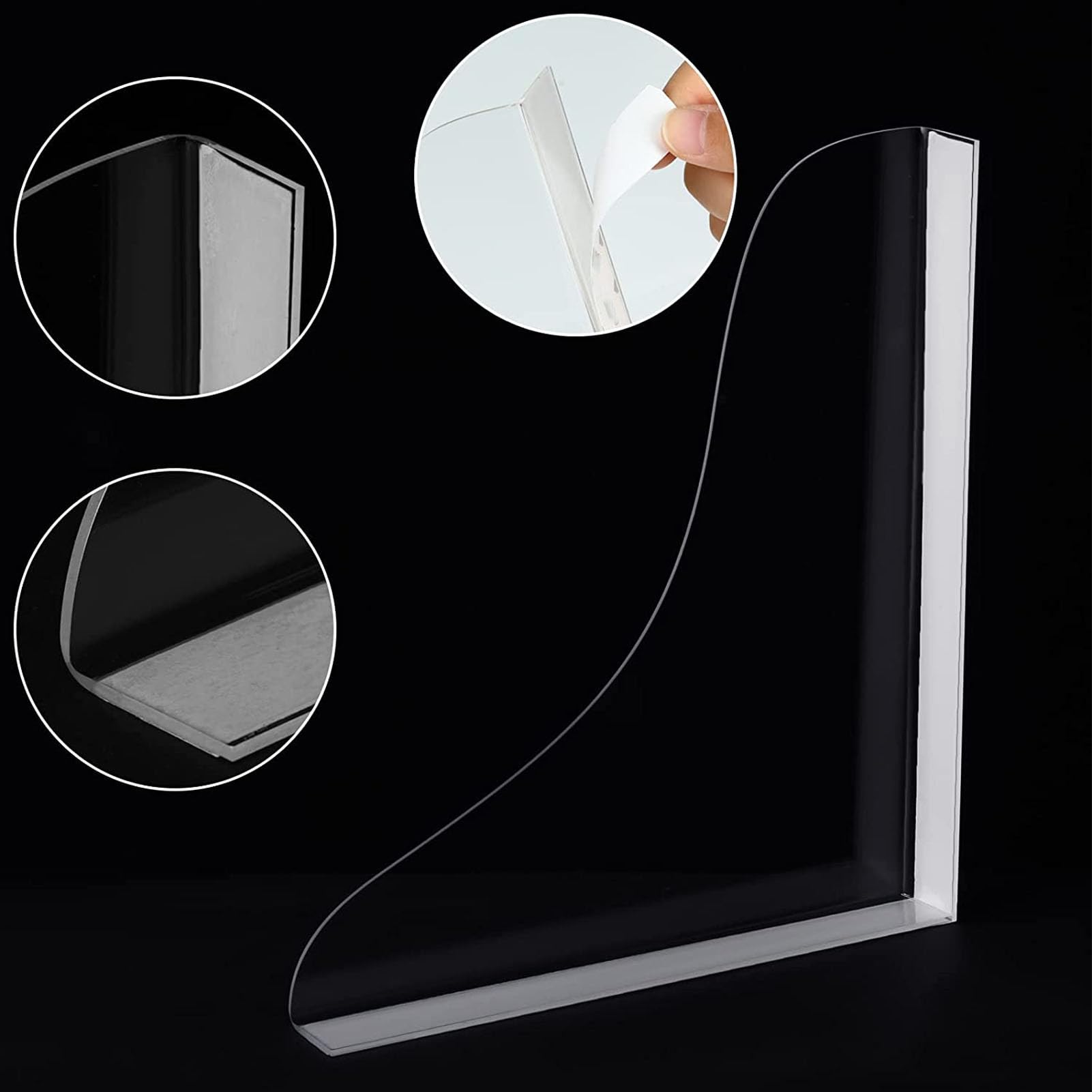 Paraspruzzi Doccia Paraspruzzi Per Vasca Da Bagno 2 Pezzi - Barriere Acrilico Trasparente Anti Schizzi Barriera Antischizzi Doccia - 4