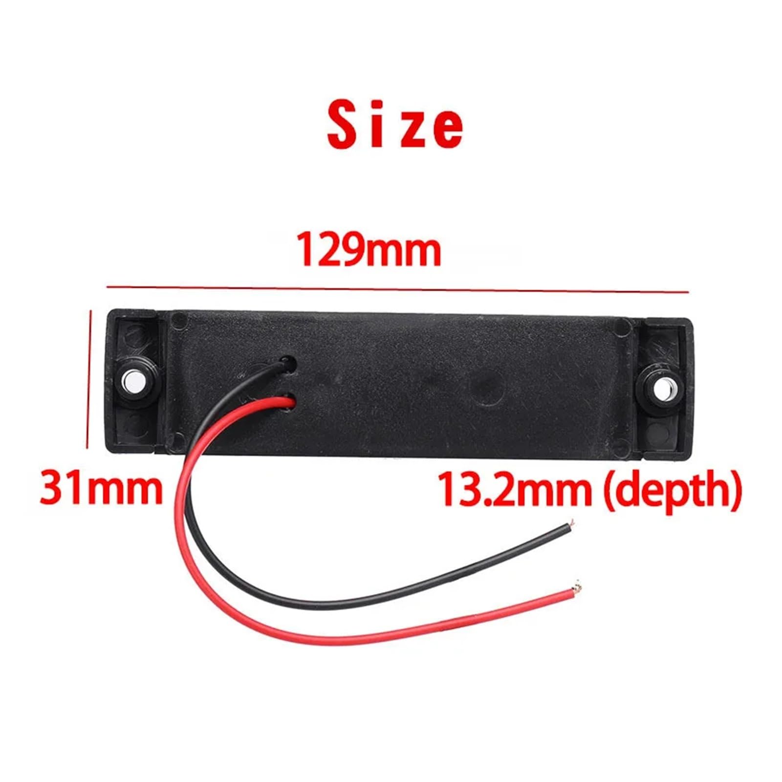 6x 3LED luci di posizione laterali for auto 12V 24V Clearance Indicatori di direzione Riflettore Indicatori di arresto Lampade Camion Rimorchio Caravan CAMPER Camion Van(6Pcs Red)