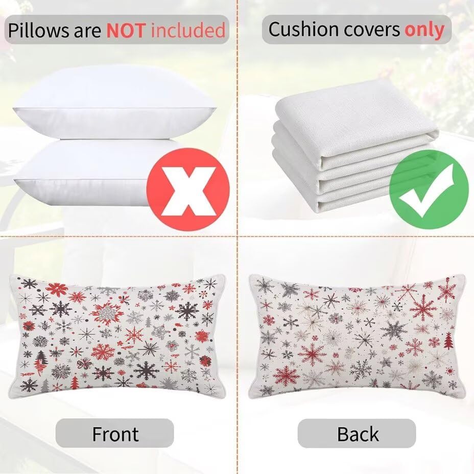 Housses de Coussin de Jardin avec Fermeture Éclair Invisible 70x90cm - 5