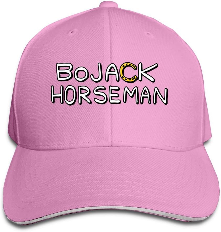BoJack Horseman Logo Unisex 100% Cotton Adjustable Baseball Hat Pink One Size