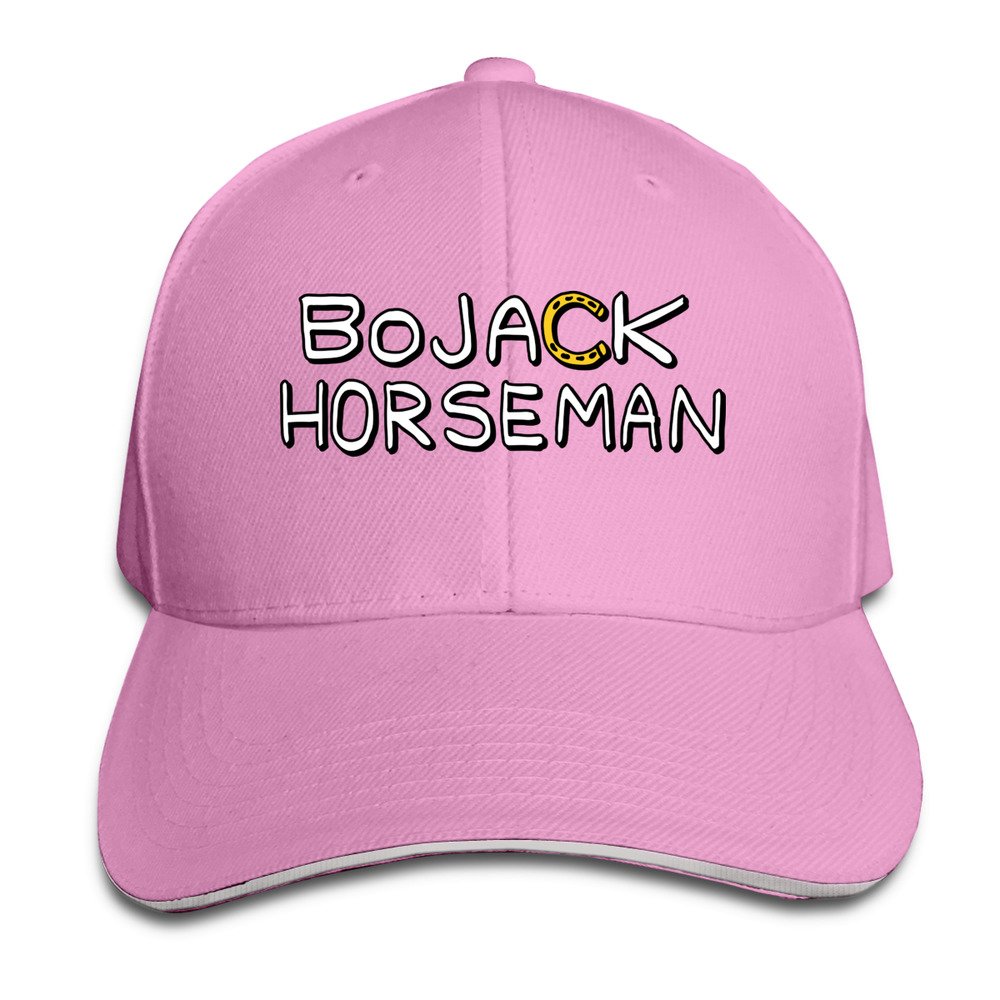 BoJack Horseman Logo Unisex 100% Cotton Adjustable Baseball Hat Pink One Size