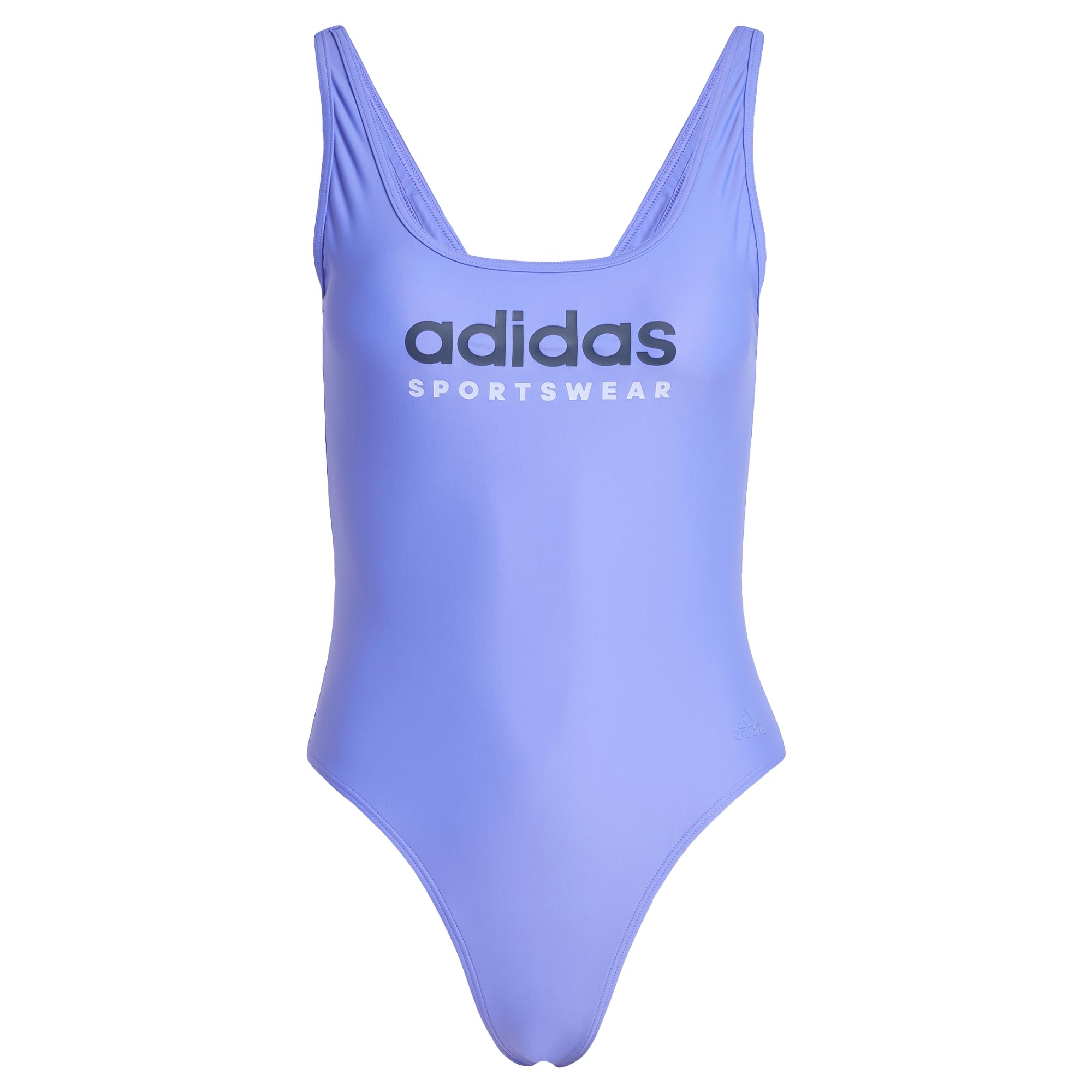 adidas Women's Sportswear U-Back Swimsuit, Cobalt Blue/Dark Blue, 34