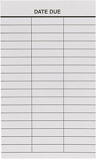 The Library Store Date Due Slips 3-Column Full Removable Adhesive 5"H x 3"W 500 per Pack