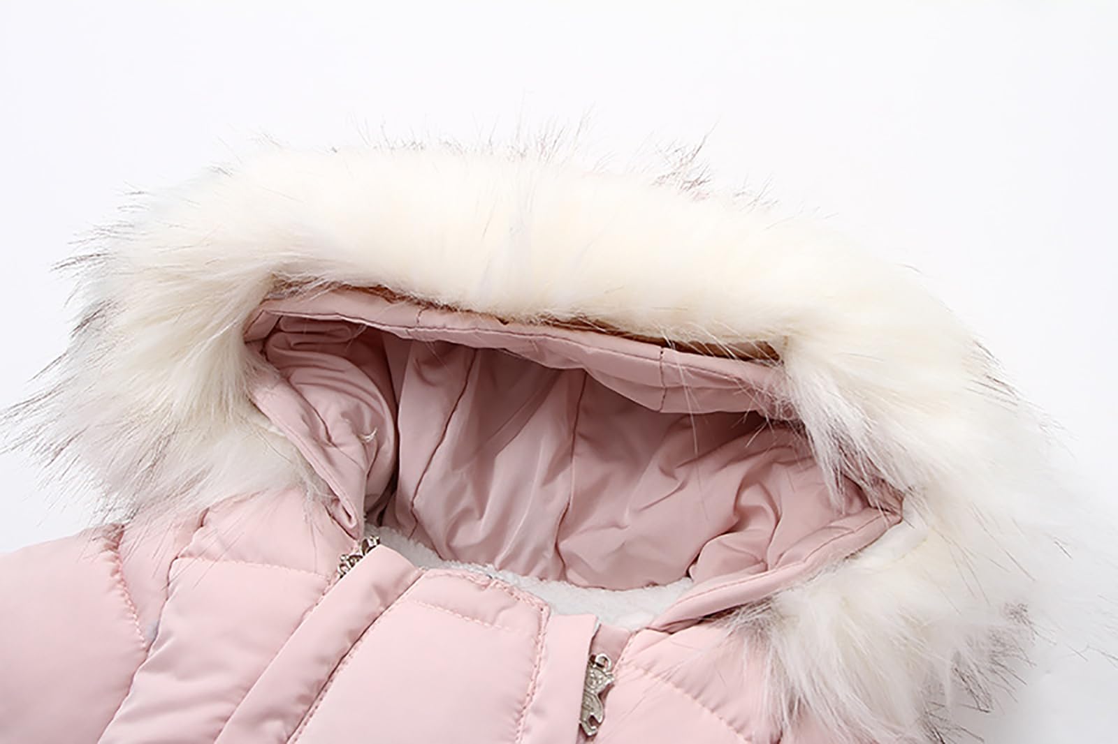 Verve Jelly Baby Schneeanzug Winter Strampler mit Kapuze Jungen Mädchen Dick Jumpsuit Zipper Bodysuit Footted Down Skisuit Warm Outfits mit Handschuhen