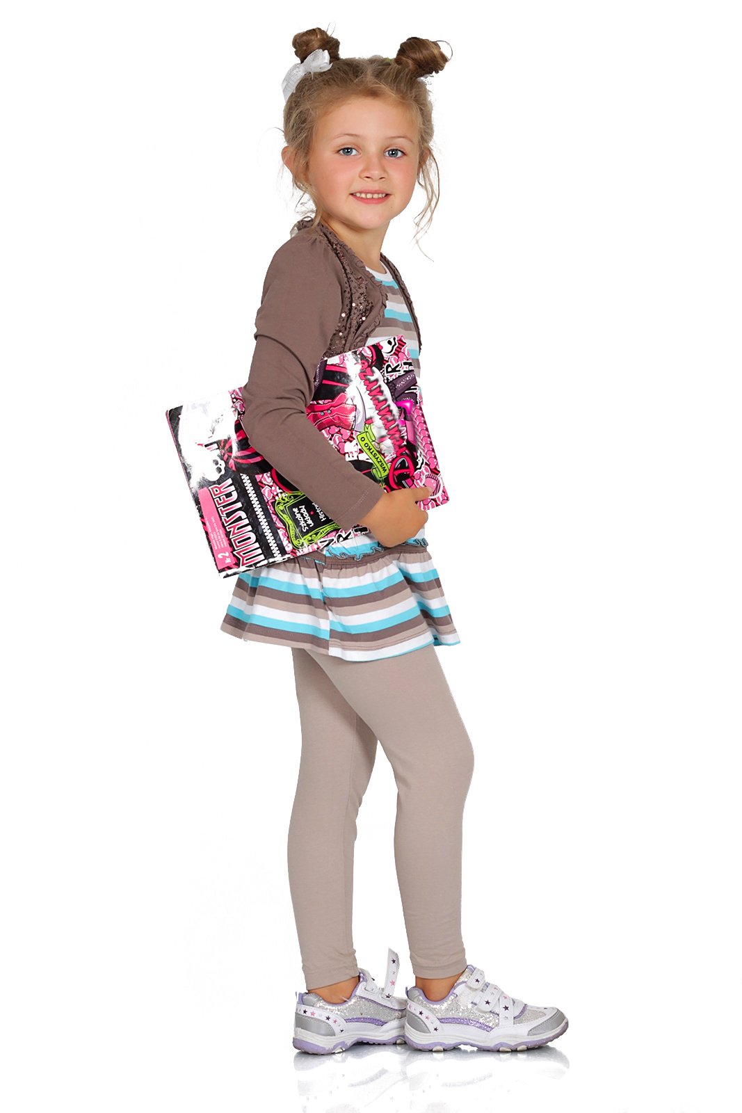 FUTURO FASHION Girls Children Full Length Plain Cotton Leggings Cycling Casual Wear Infant Trousers Leggings Solid Tights Pants for Kids — view 10