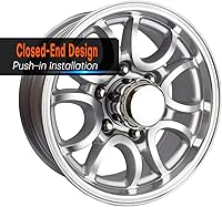 Vista 2 de 4 tapas centrales de rueda de remolque de 3.27 pulgadas para llantas de 3.27 pulgadas de diámetro central de camión, remolque, RV, SUV, cubiertas