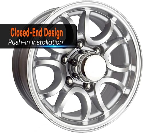 Miniatura 2 de 4 tapas centrales de rueda de remolque de 3.27 pulgadas para llantas de 3.27 pulgadas de diámetro central de camión, remolque, RV, SUV, cubiertas de